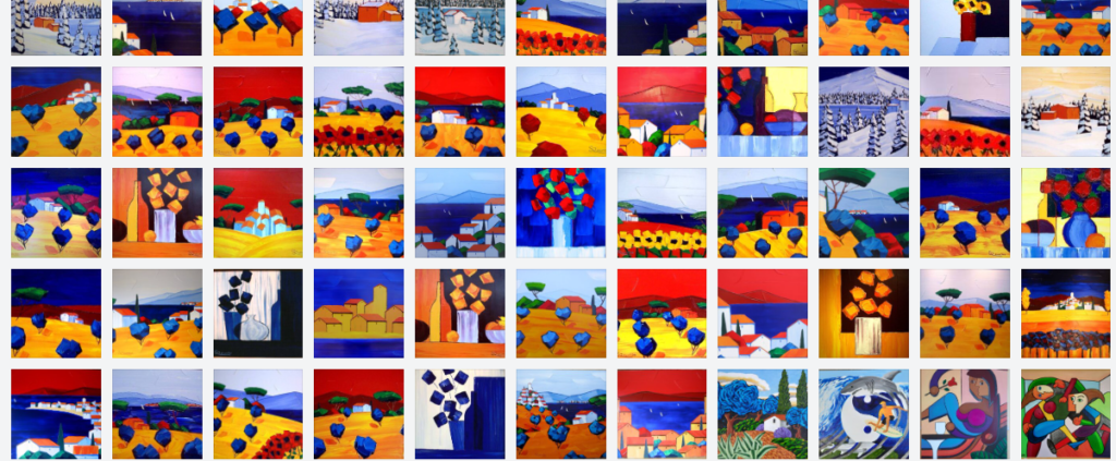 Thumbnails of my artwork